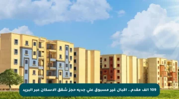 109 ألف مقدم.. إقبال غير مسبوق على جدية حجز شقق الإسكان عبر البريد